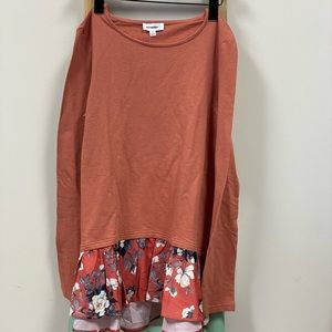 Orange Long Sleeve Shirt